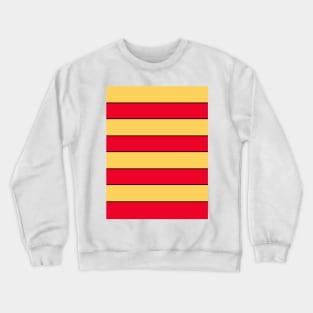 Partick Thistle Red and Yellow Hoops Home 2000 Crewneck Sweatshirt